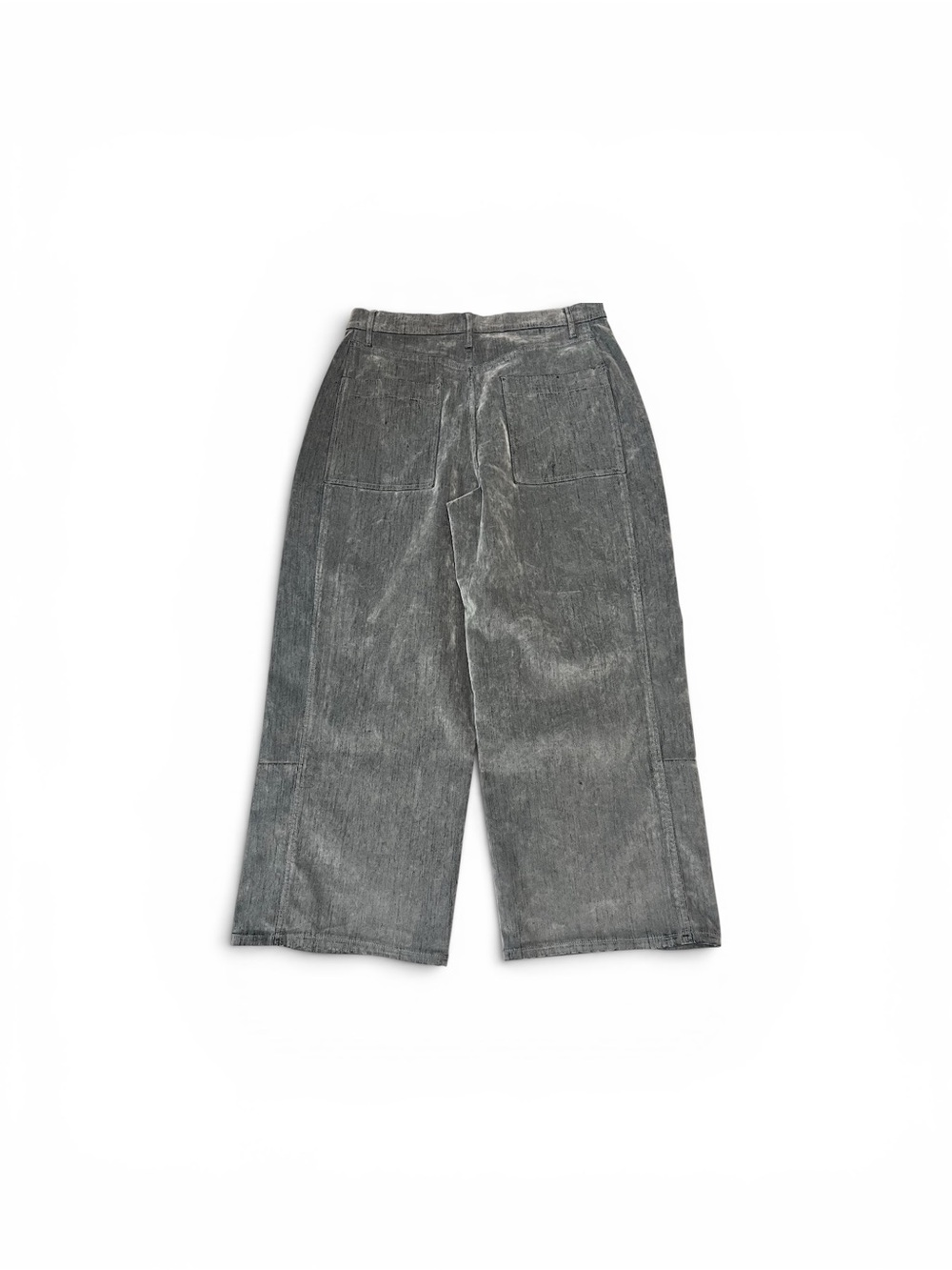 NWT a.n.a Highest Rise Barrel Jeans in Stone Grey Flocked - Size 14 - Picture 3 of 6